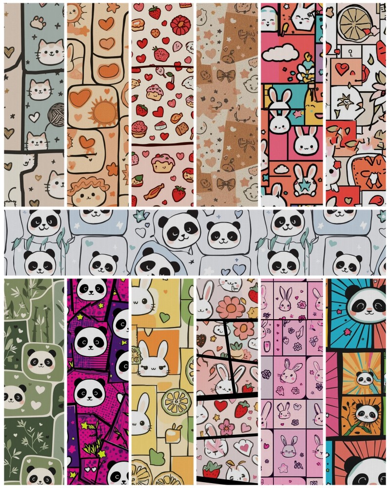ALXN 2D Sweet Chaos Kawaii Seamless patterns by N/A