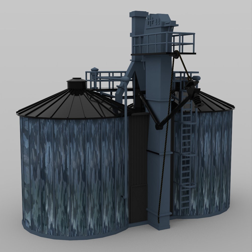 Twin Silo for DAZ Studio by N/A