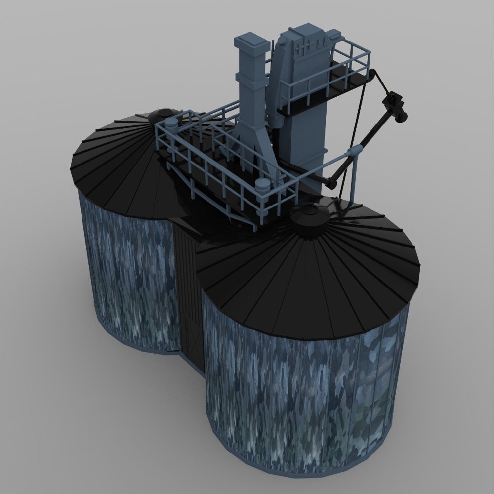 Twin Silo for DAZ Studio by N/A