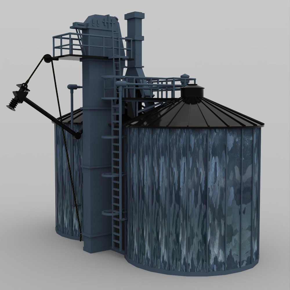 Twin Silo for DAZ Studio by N/A