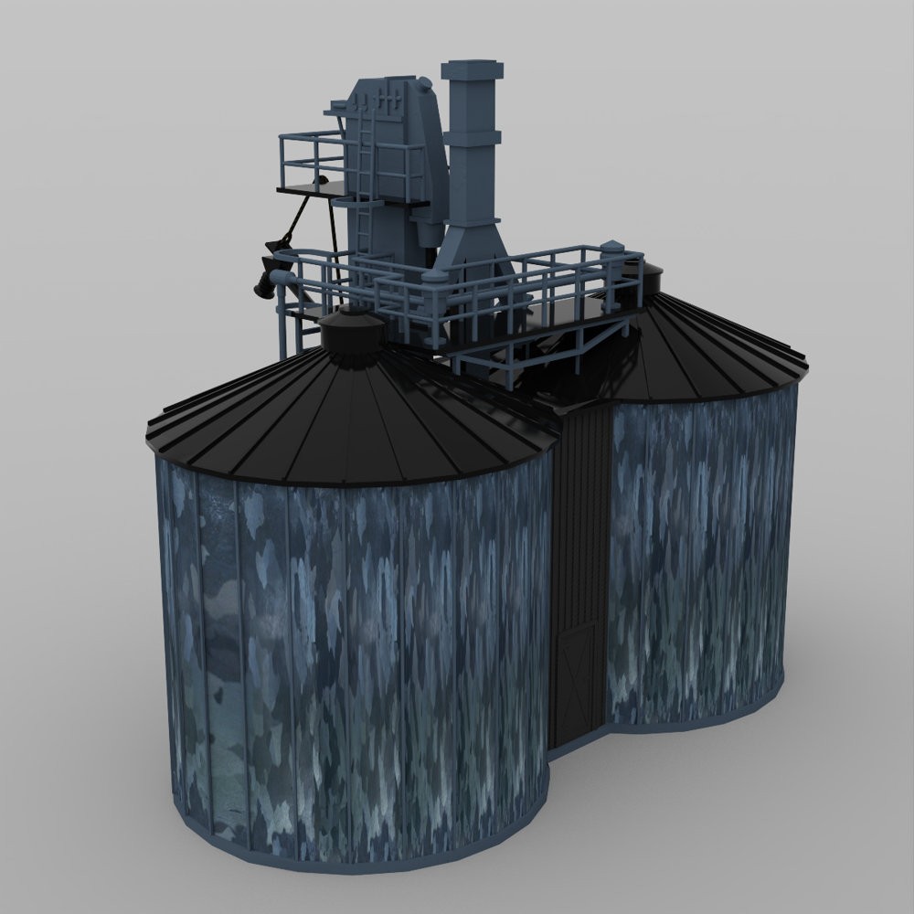 Twin Silo for DAZ Studio by N/A