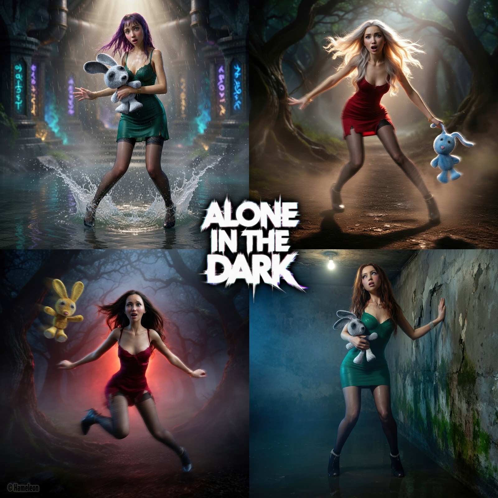 Alone In The Dark - Poses for Genesis 9, 8, 8.1 by N/A