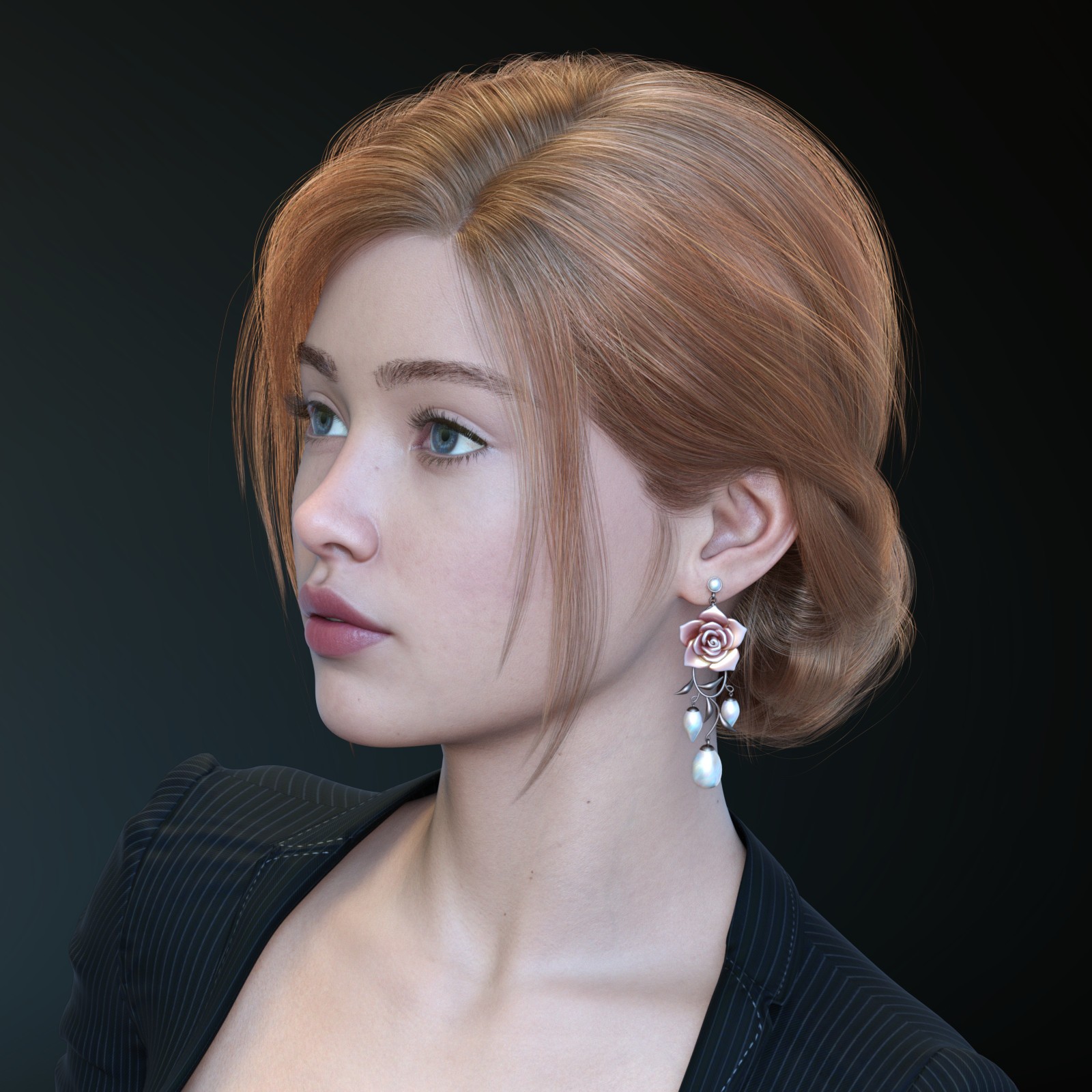 ALO Xanthe Hair for Genesis 9, 8 and 8.1 Females by N/A
