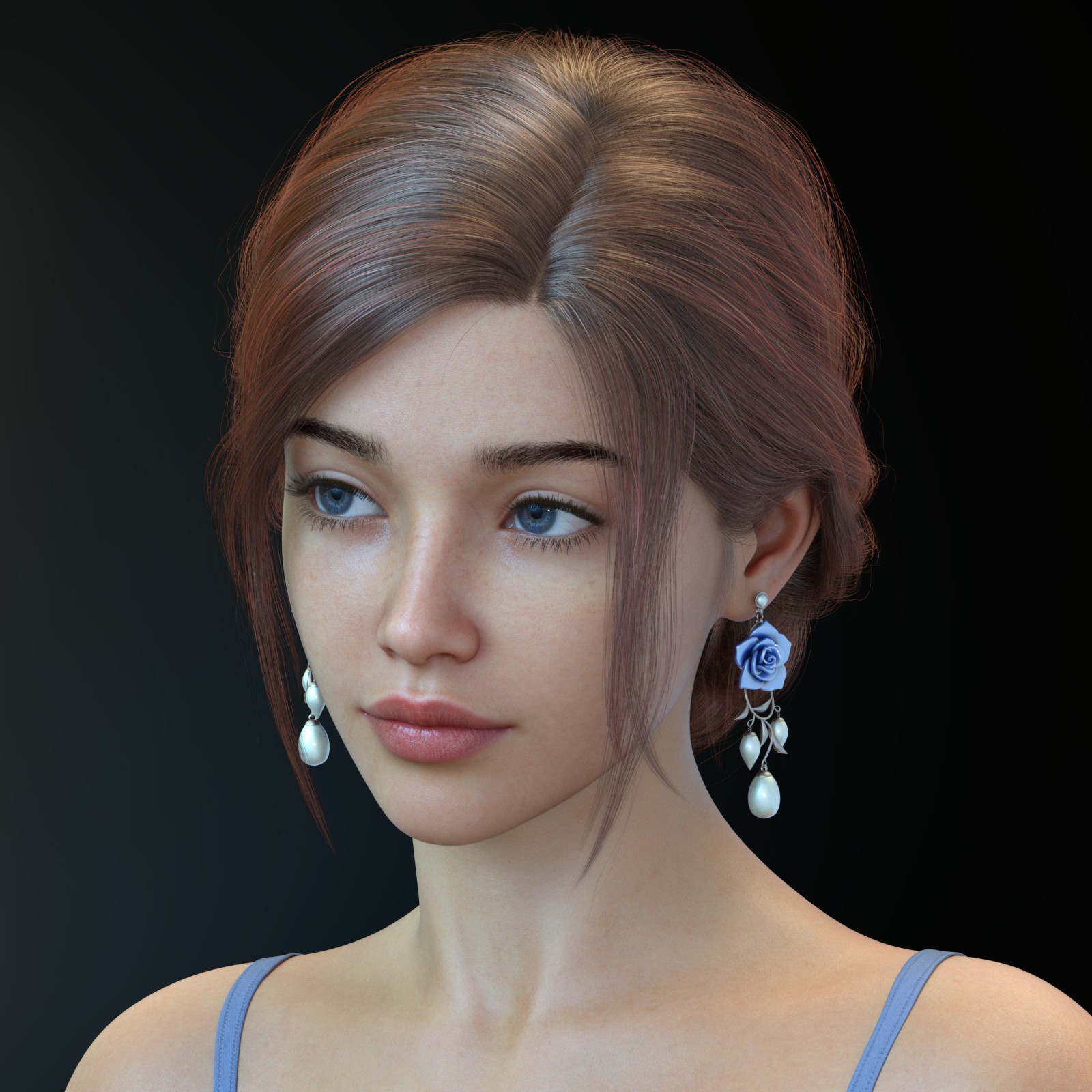 ALO Xanthe Hair for Genesis 9, 8 and 8.1 Females by N/A