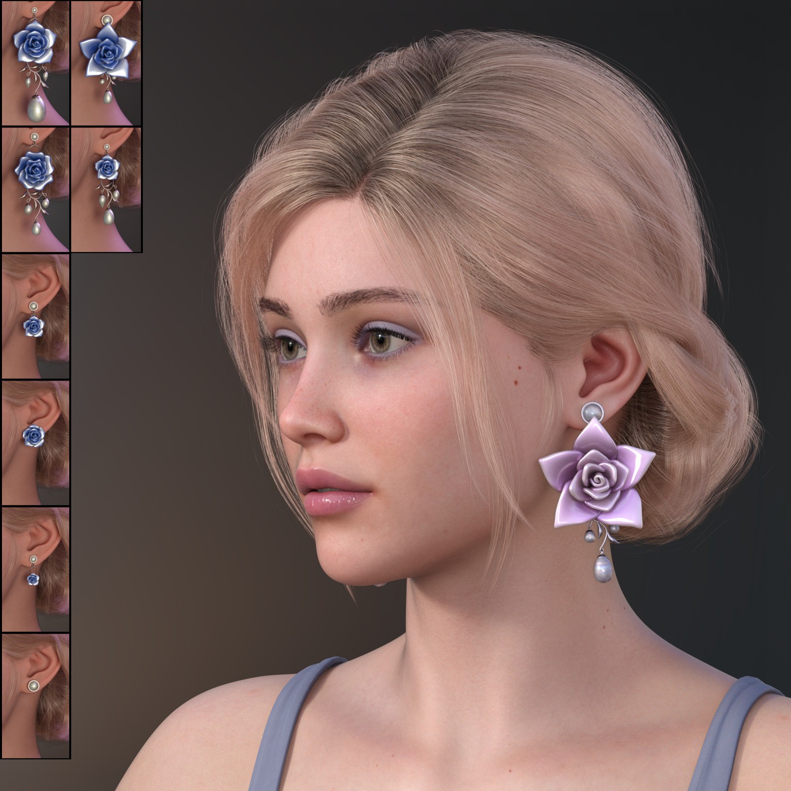 ALO Xanthe Hair for Genesis 9, 8 and 8.1 Females by N/A