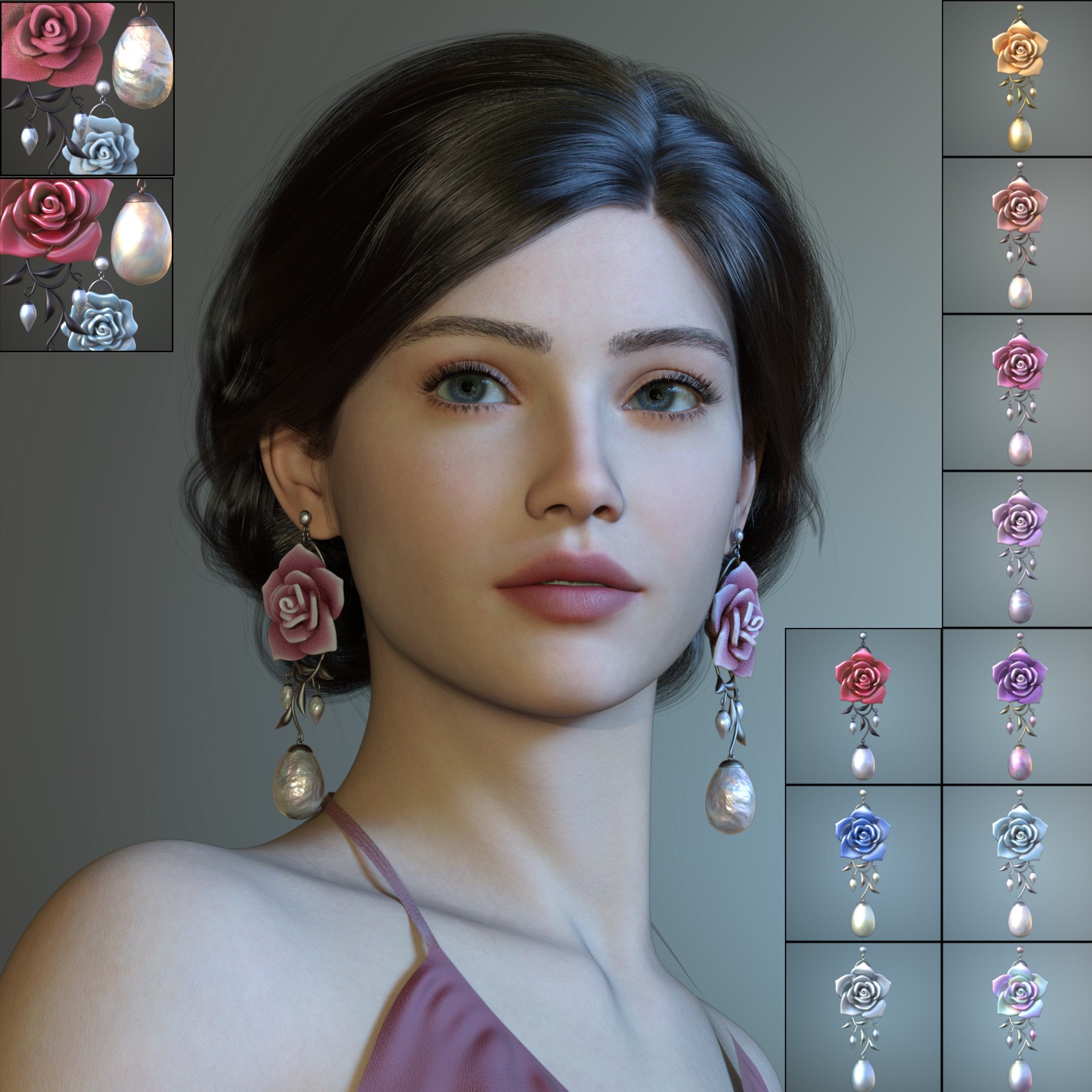 ALO Xanthe Hair for Genesis 9, 8 and 8.1 Females by N/A
