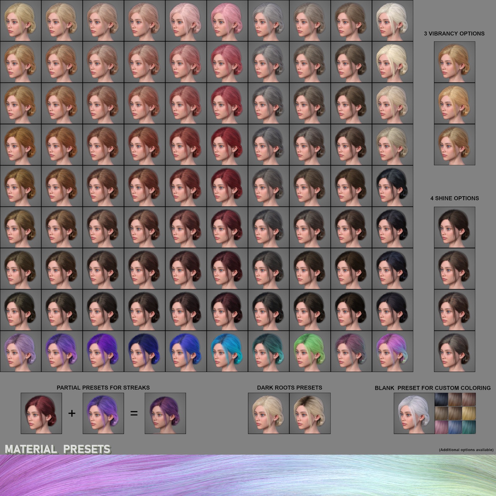 ALO Xanthe Hair for Genesis 9, 8 and 8.1 Females by N/A