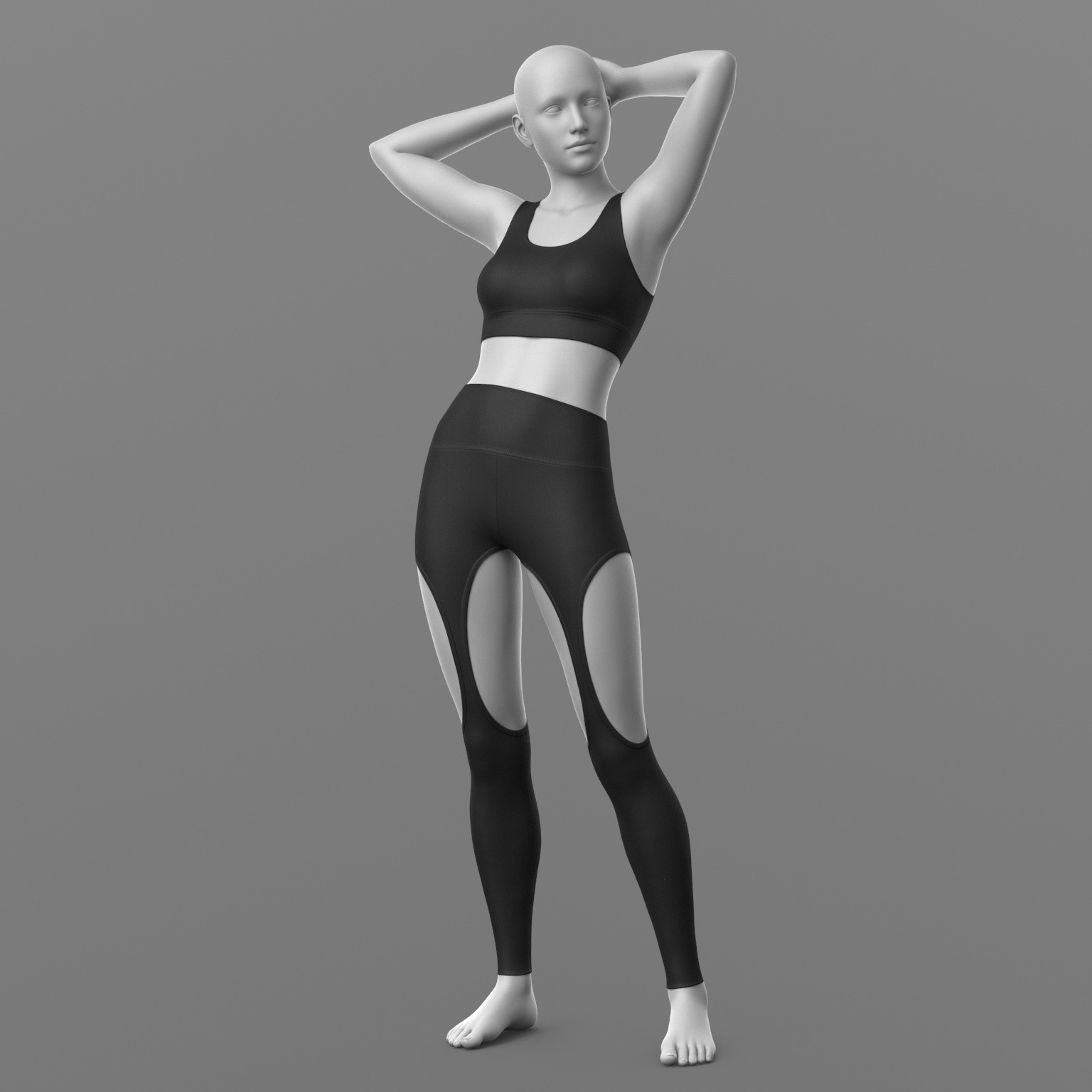 Textures Holes Leggings G8 G9 by N/A