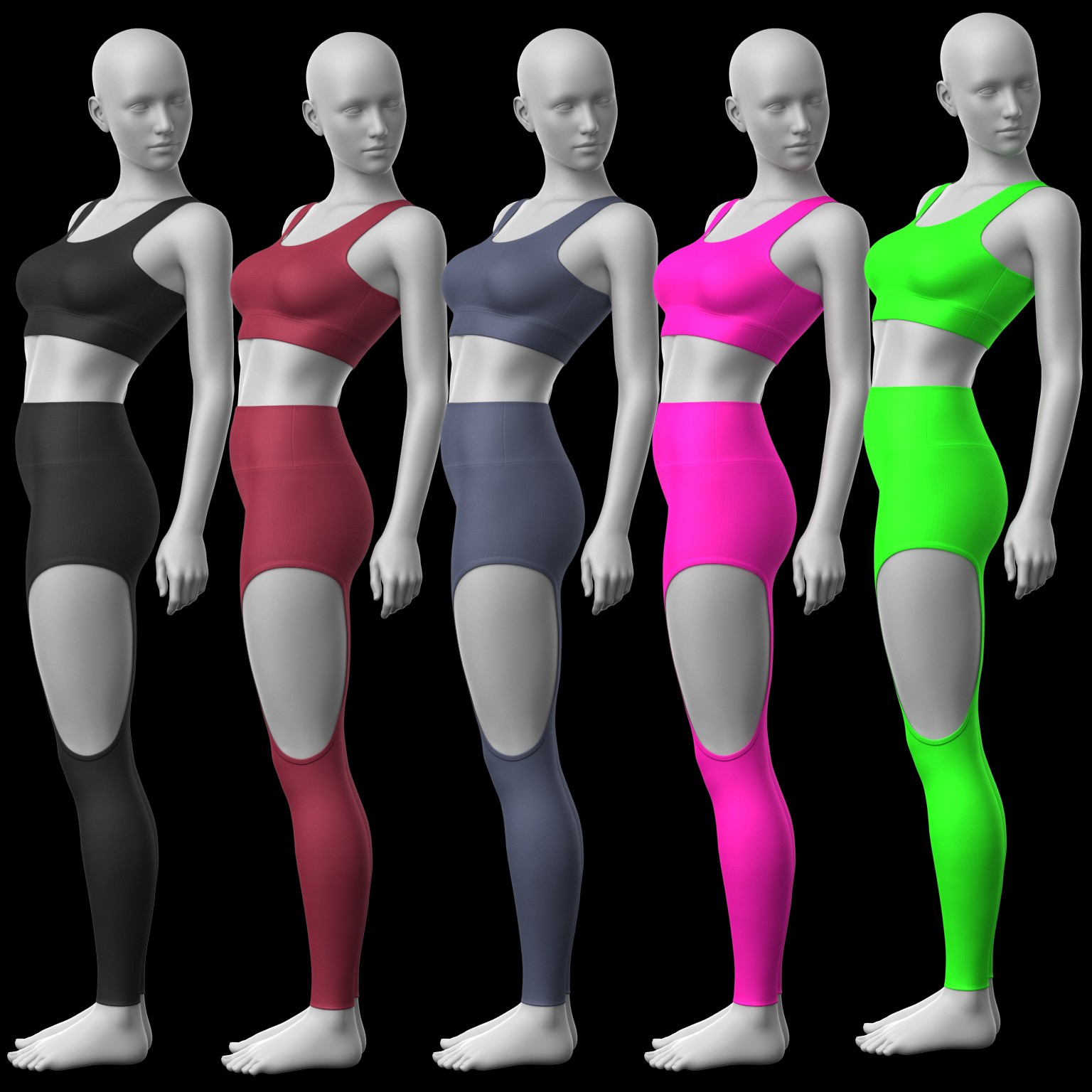 Textures Holes Leggings G8 G9 by N/A