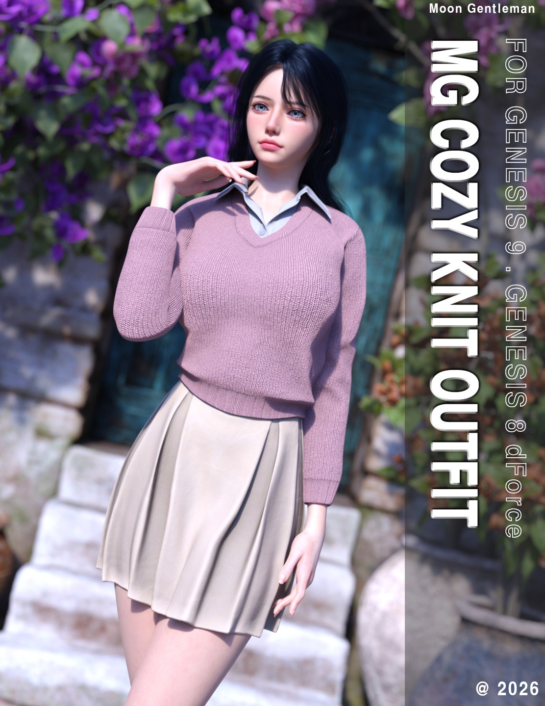 MG-Cozy Knit Outfit G9 G8F dForce by N/A