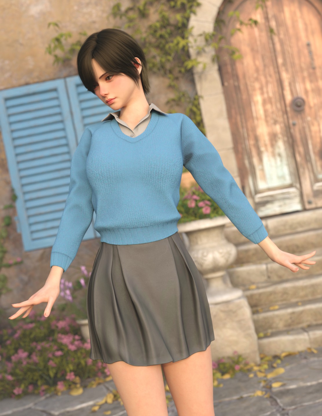 MG-Cozy Knit Outfit G9 G8F dForce by N/A
