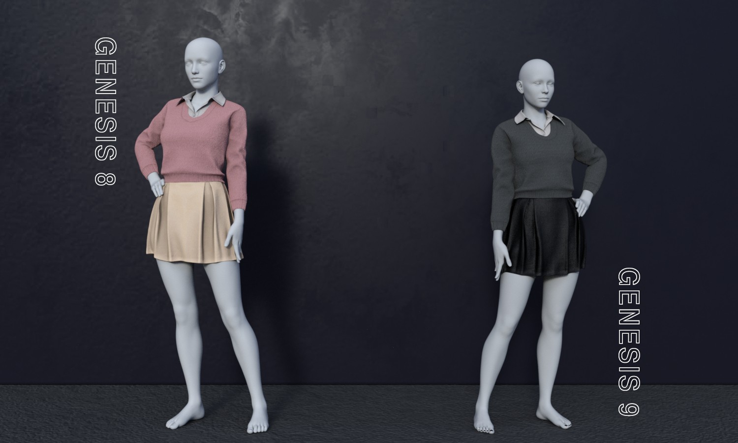 MG-Cozy Knit Outfit G9 G8F dForce by N/A