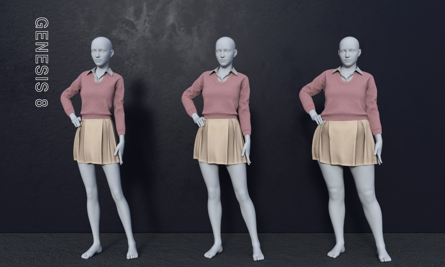 MG-Cozy Knit Outfit G9 G8F dForce by N/A
