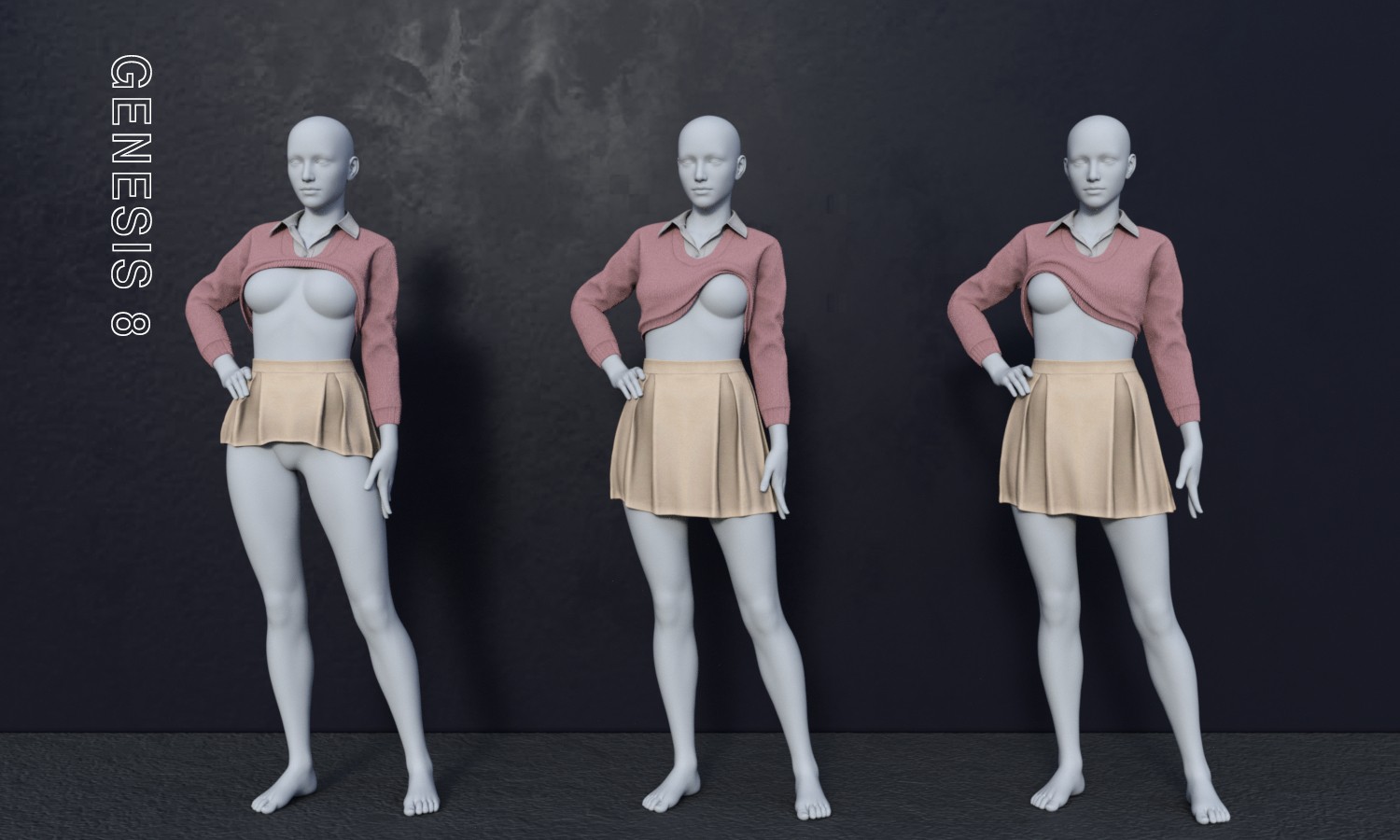 MG-Cozy Knit Outfit G9 G8F dForce by N/A