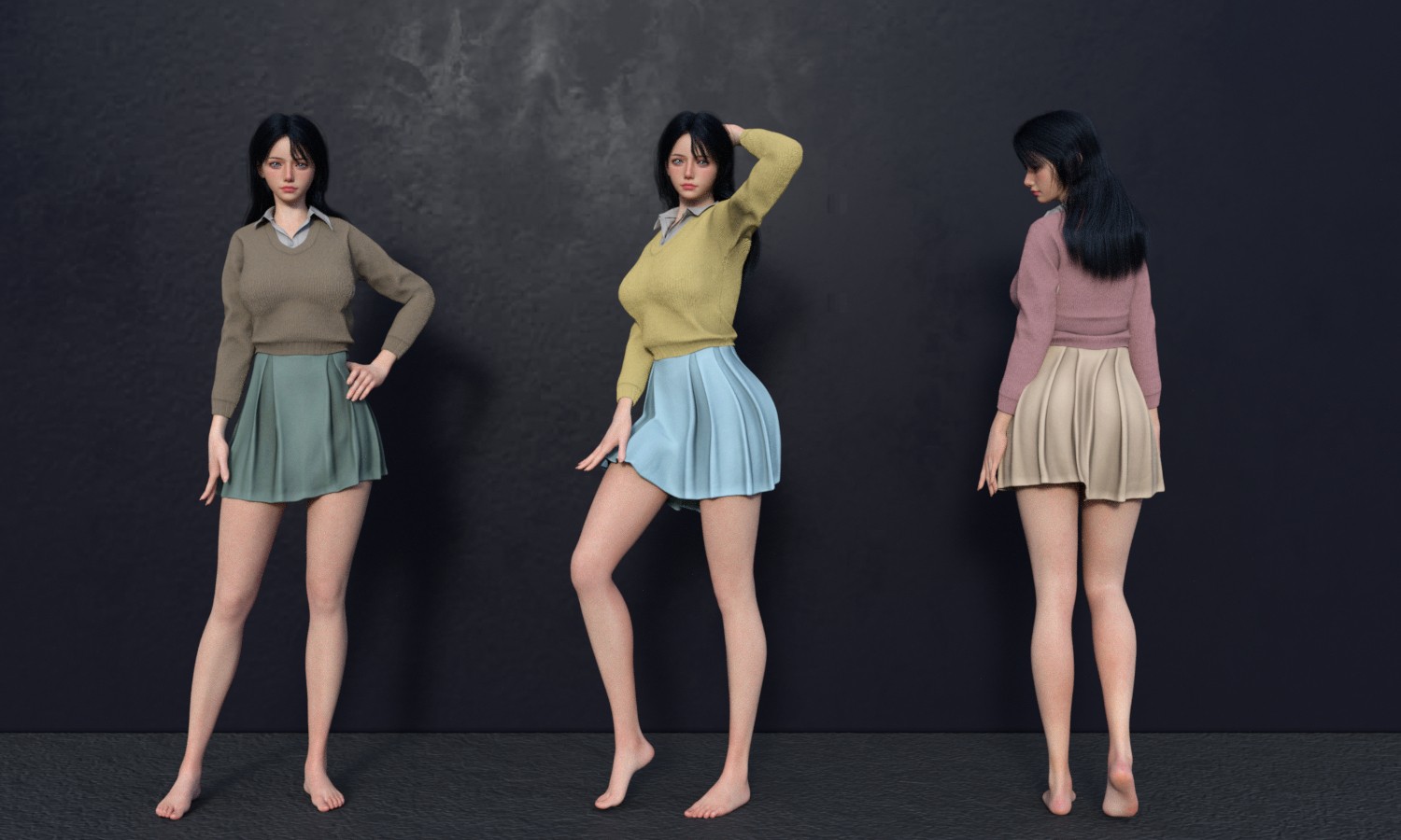 MG-Cozy Knit Outfit G9 G8F dForce by N/A