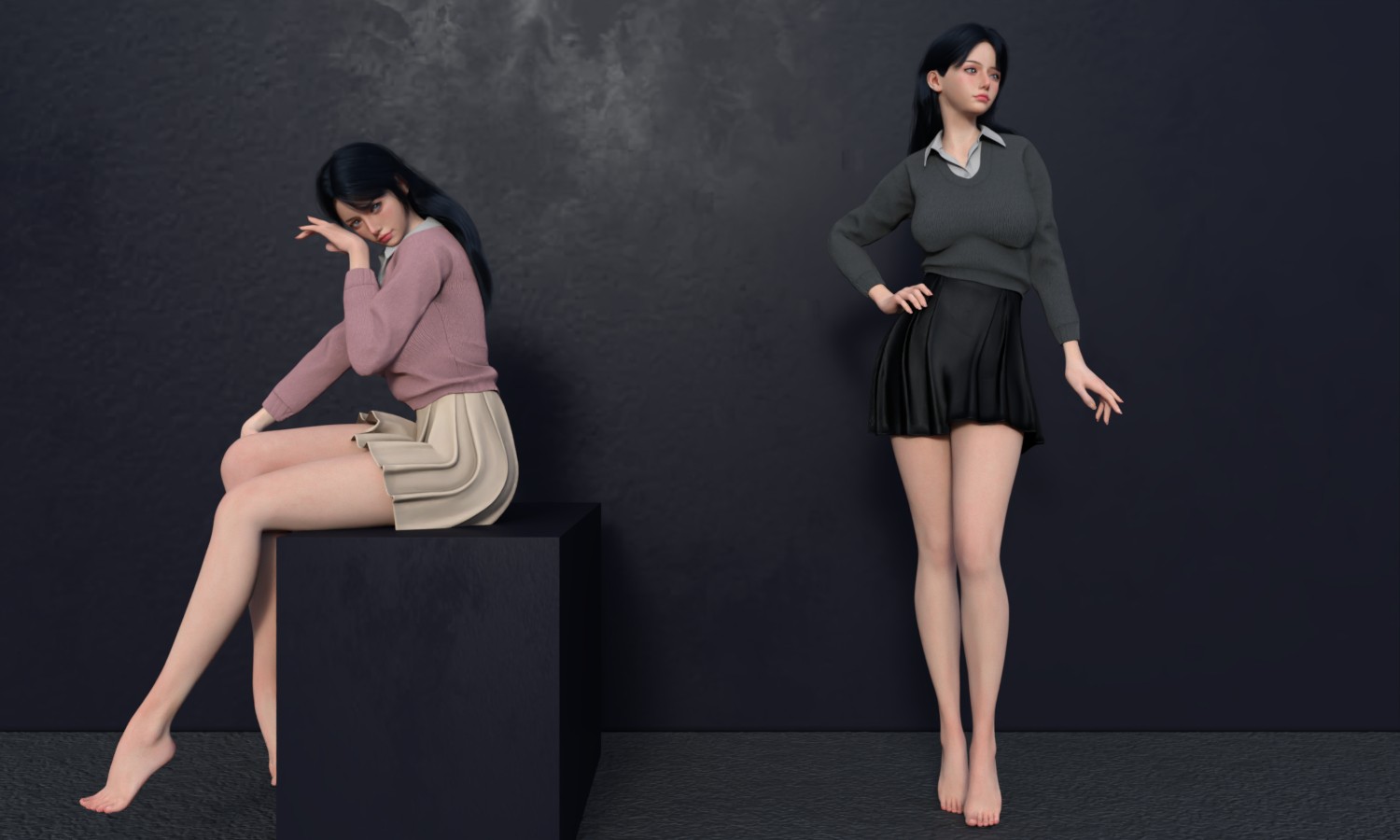 MG-Cozy Knit Outfit G9 G8F dForce by N/A
