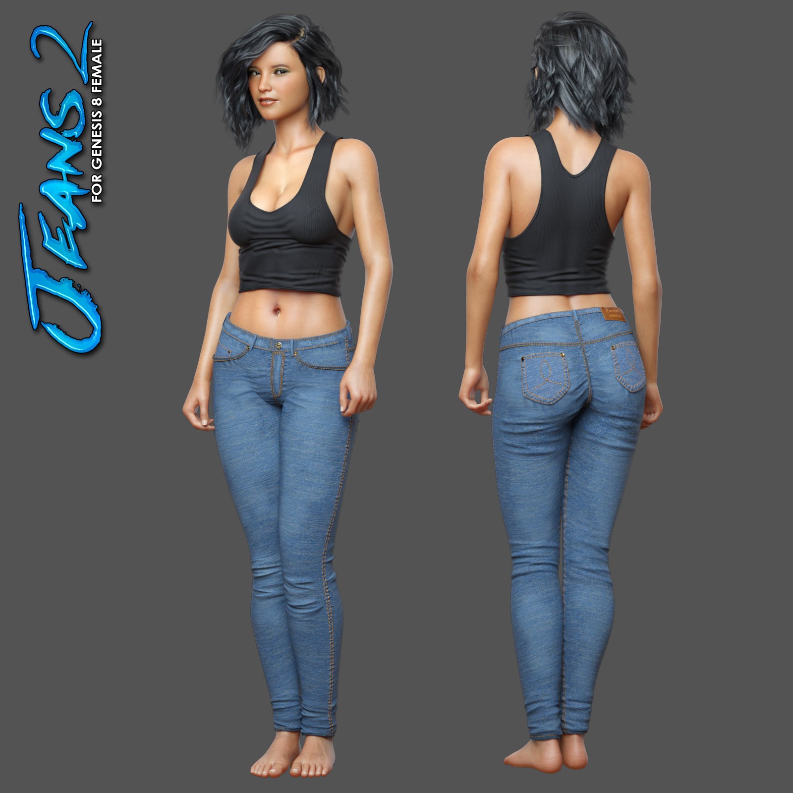 Exnem Jeans 2 for Genesis 8 Female by N/A