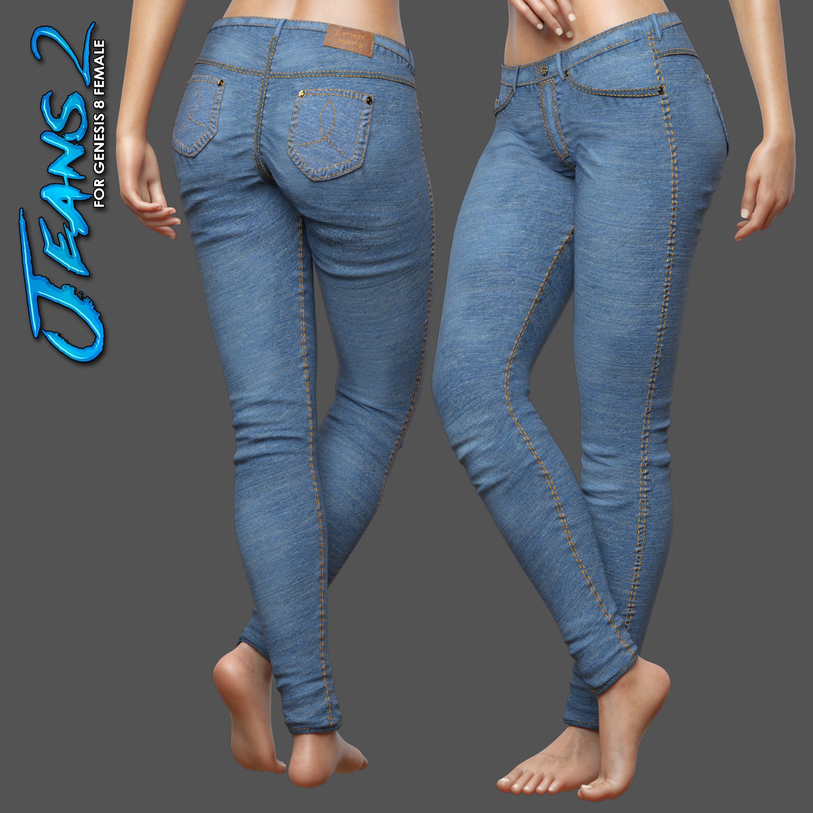 Exnem Jeans 2 for Genesis 8 Female by N/A