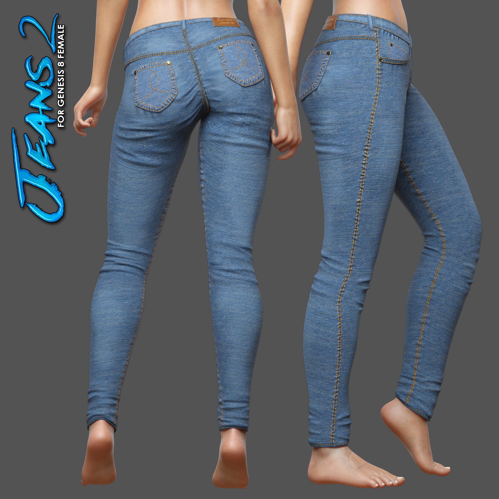 Exnem Jeans 2 for Genesis 8 Female by N/A