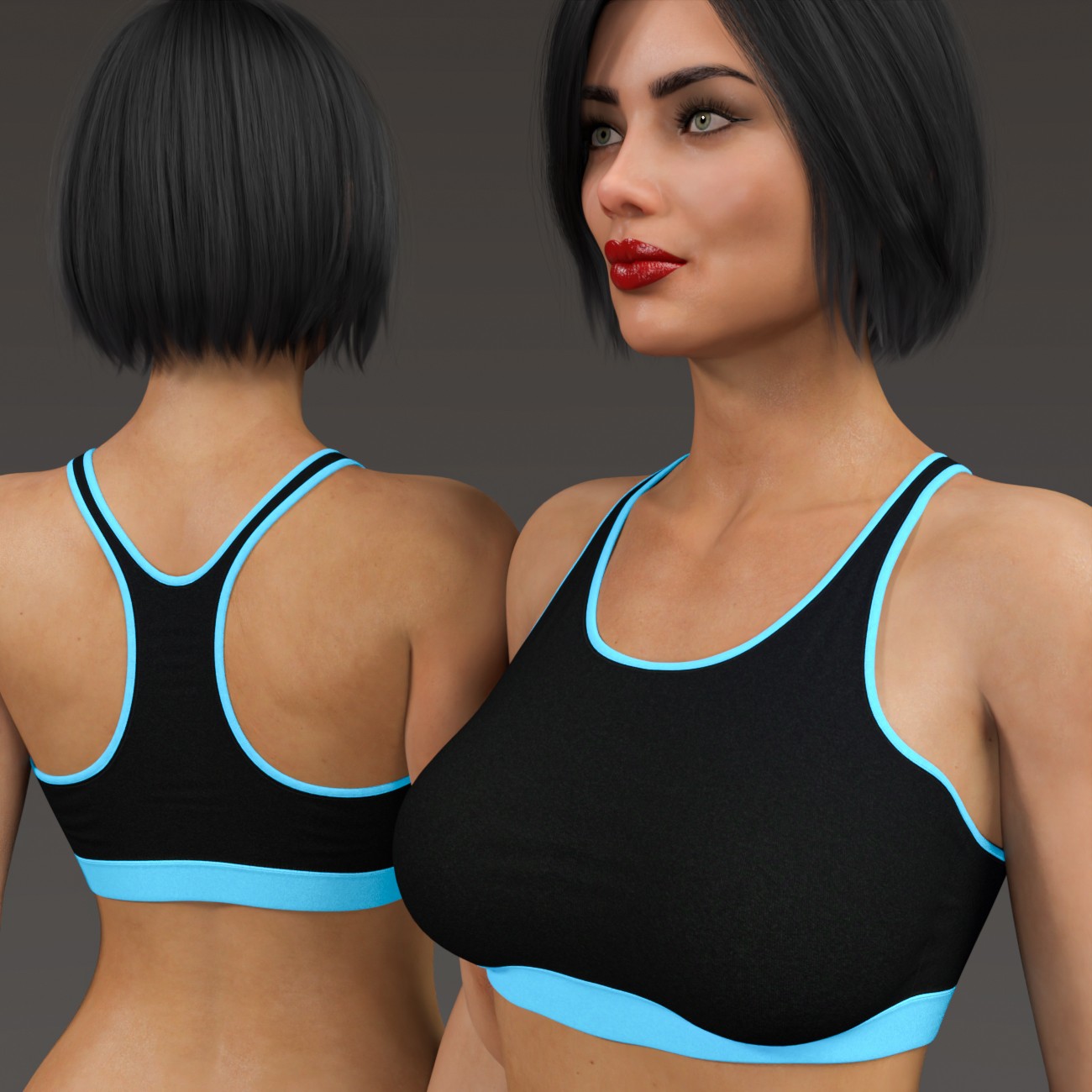 EliteDZ_Workout Outfit Set G8F by N/A