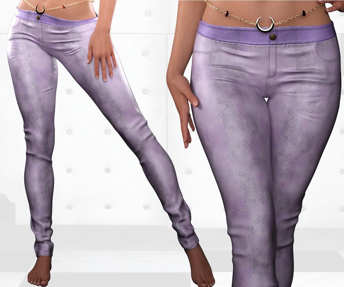 ST13 Colormix Low Leather Pants ADD ON G8F G9 by N/A