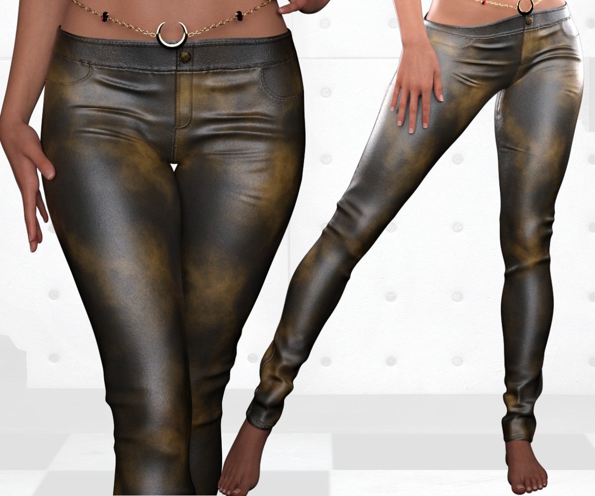 ST13 Colormix Low Leather Pants ADD ON G8F G9 by N/A