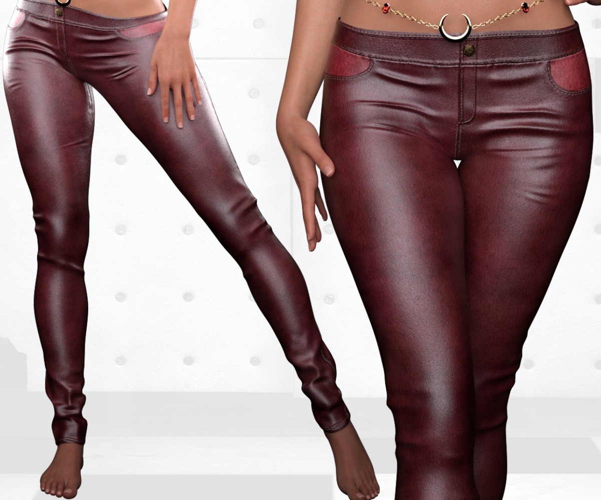 ST13 Colormix Low Leather Pants ADD ON G8F G9 by N/A