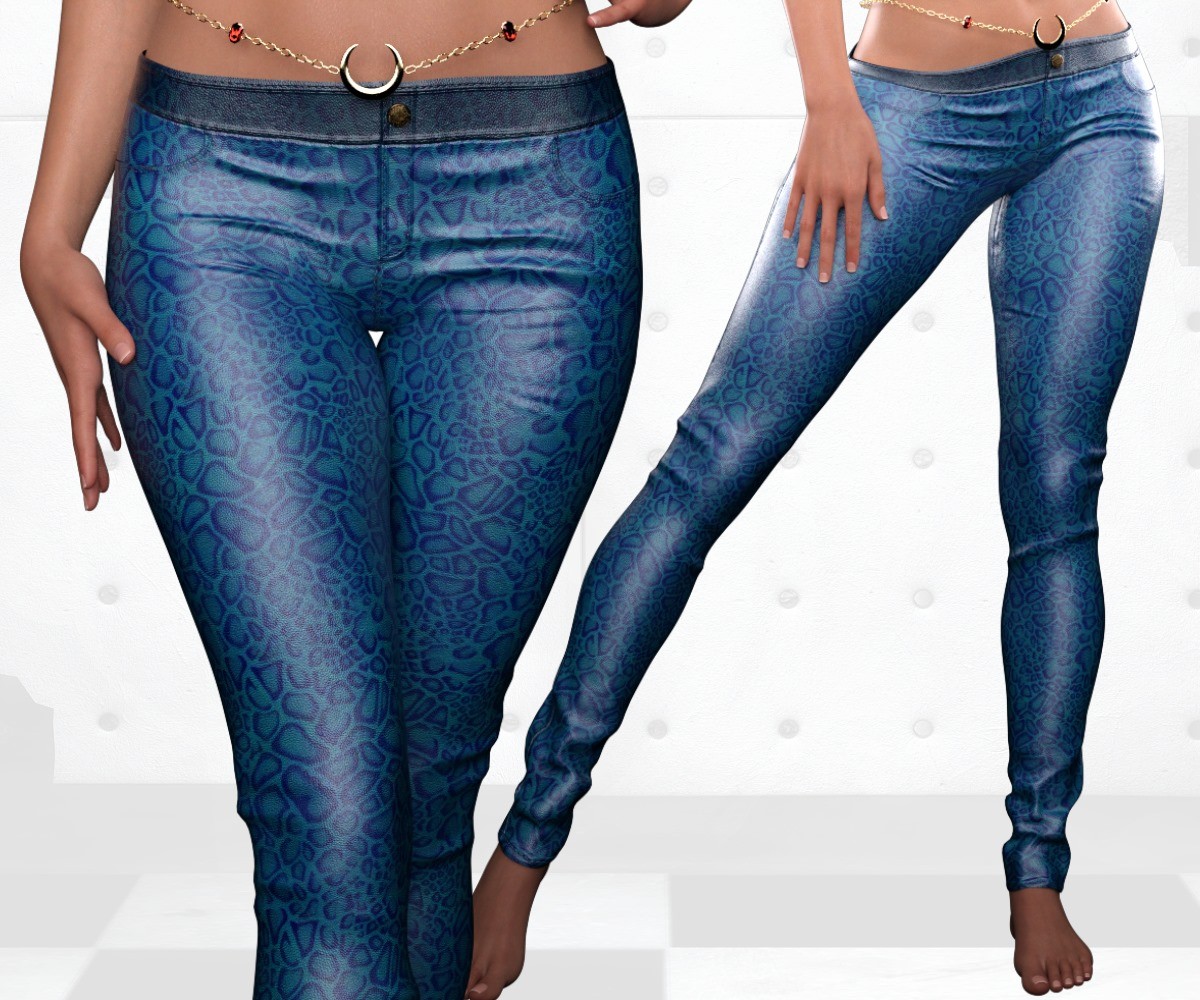 ST13 Colormix Low Leather Pants ADD ON G8F G9 by N/A
