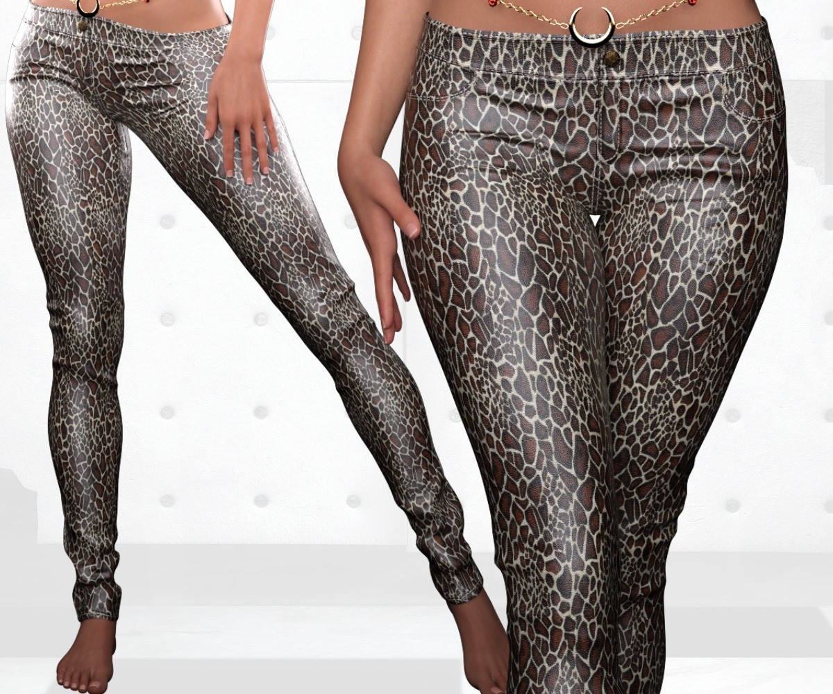ST13 Colormix Low Leather Pants ADD ON G8F G9 by N/A
