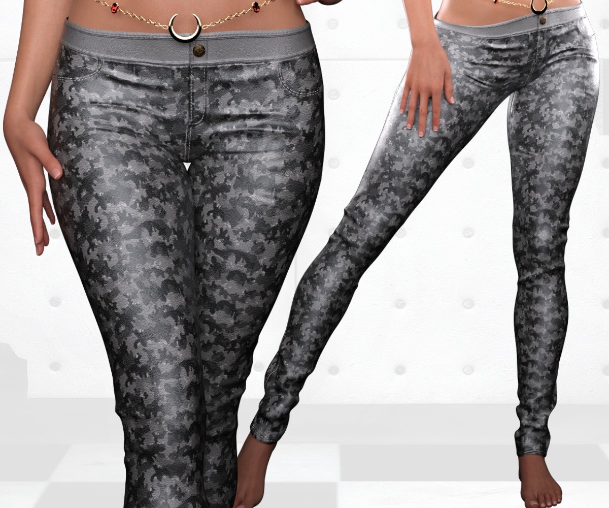 ST13 Colormix Low Leather Pants ADD ON G8F G9 by N/A