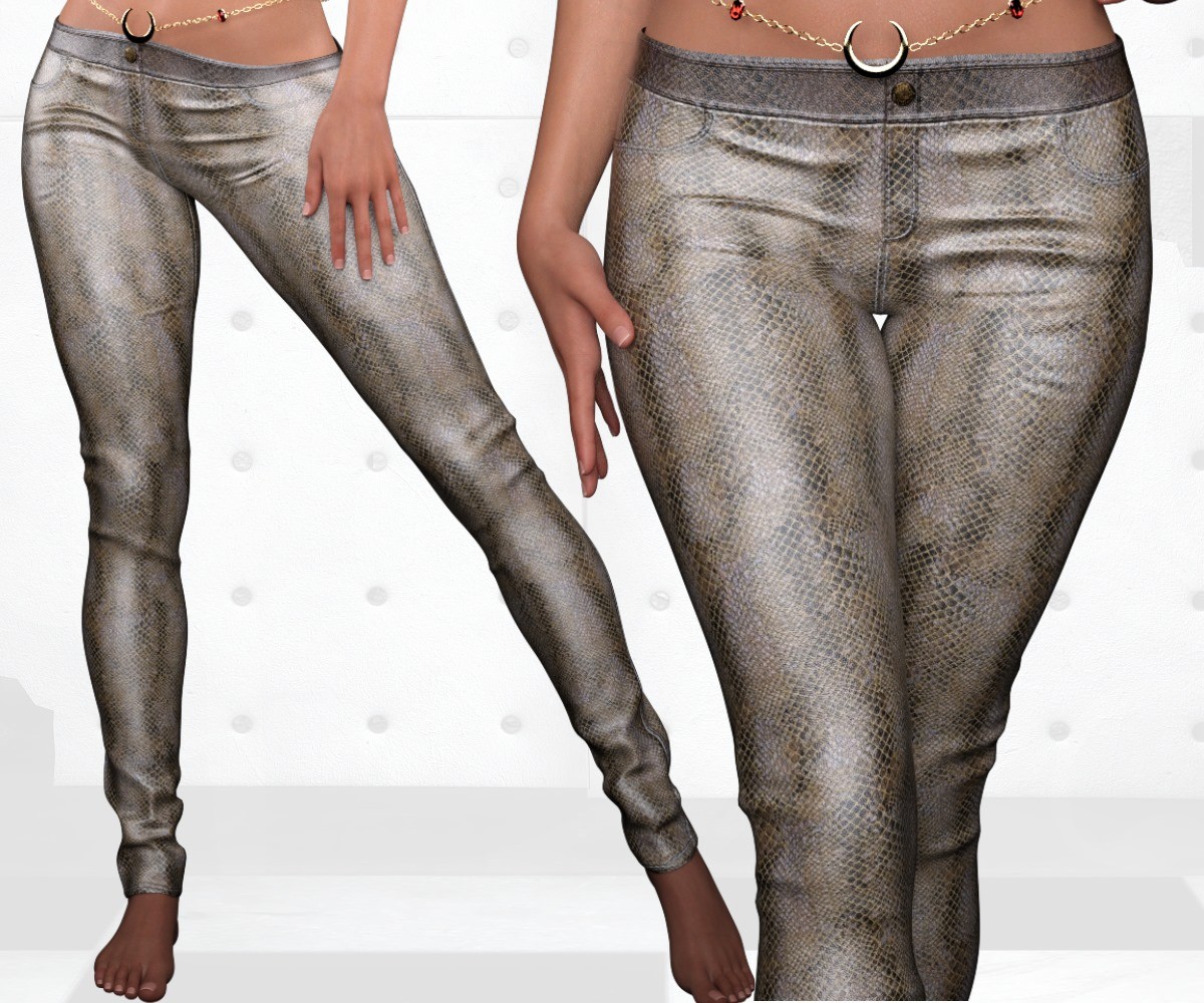 ST13 Colormix Low Leather Pants ADD ON G8F G9 by N/A
