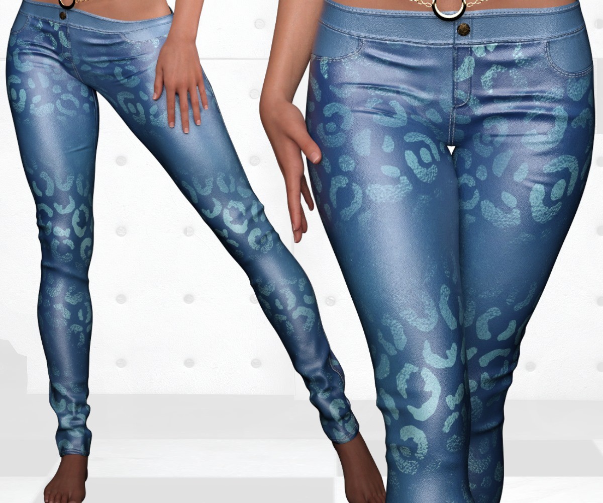 ST13 Colormix Low Leather Pants ADD ON G8F G9 by N/A