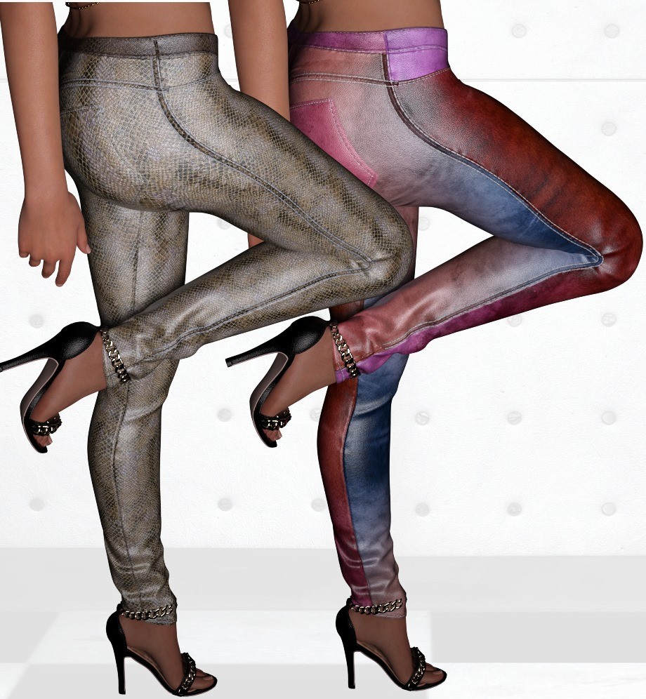 ST13 Colormix Low Leather Pants ADD ON G8F G9 by N/A