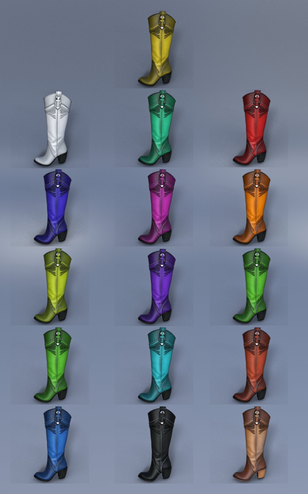Western Honey Boots for G9 by N/A