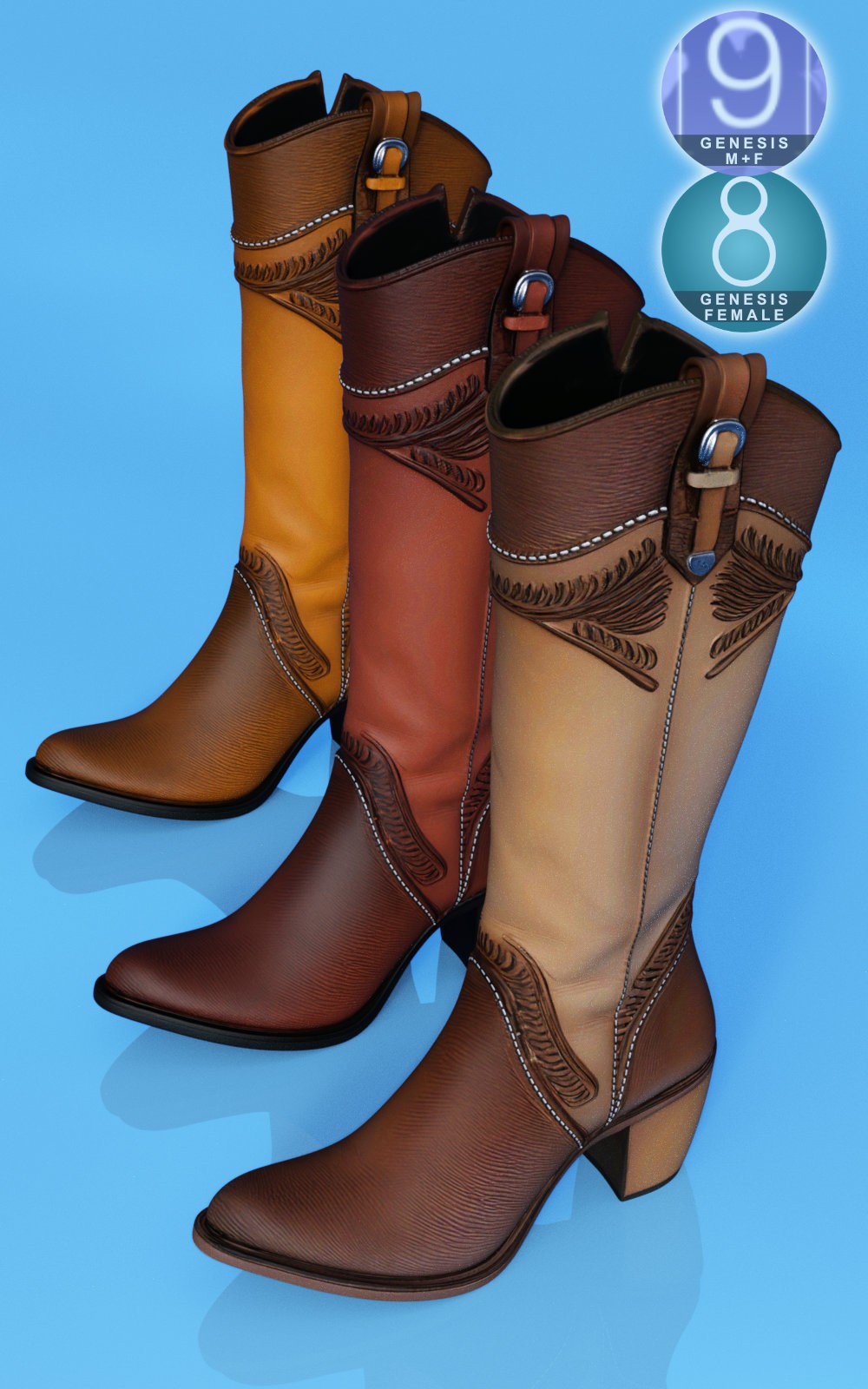 Western Honey Boots Premium Pack by N/A