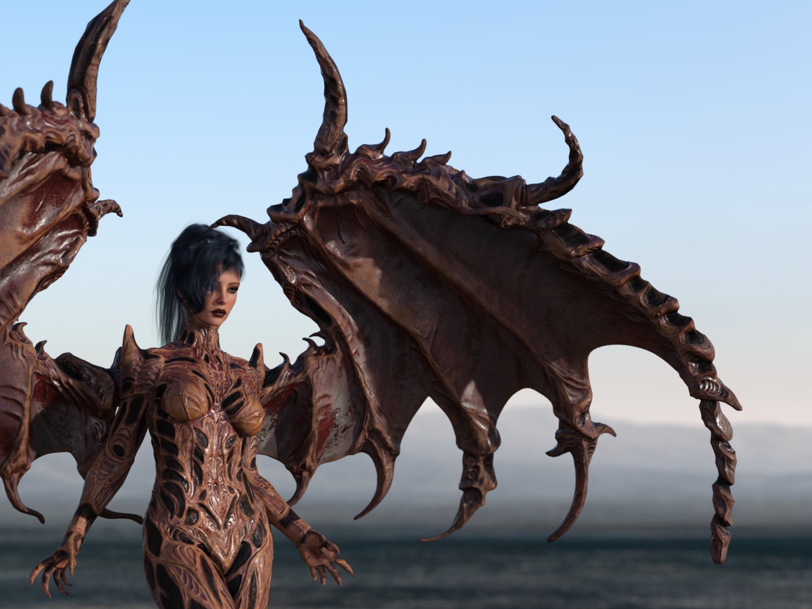 The Xeno-Wings: Bio-Athematic Wings for Genesis 9 by N/A