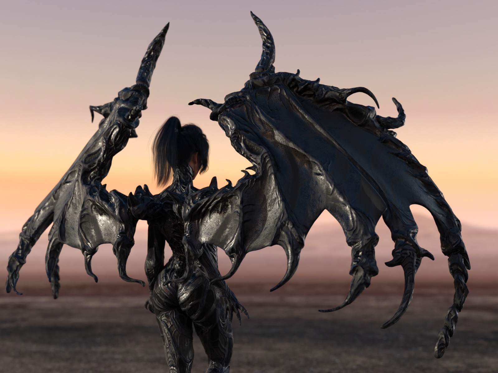 The Xeno-Wings: Bio-Athematic Wings for Genesis 9 by N/A