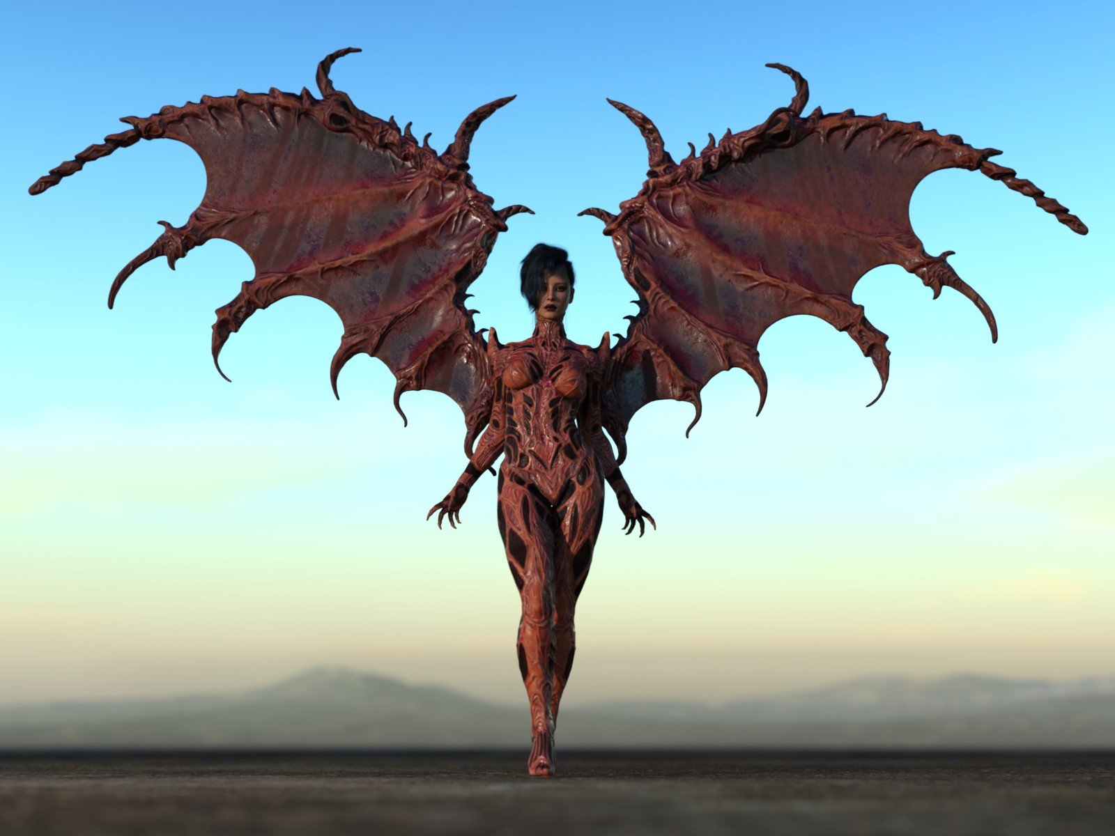 The Xeno-Wings: Bio-Athematic Wings for Genesis 9 by N/A
