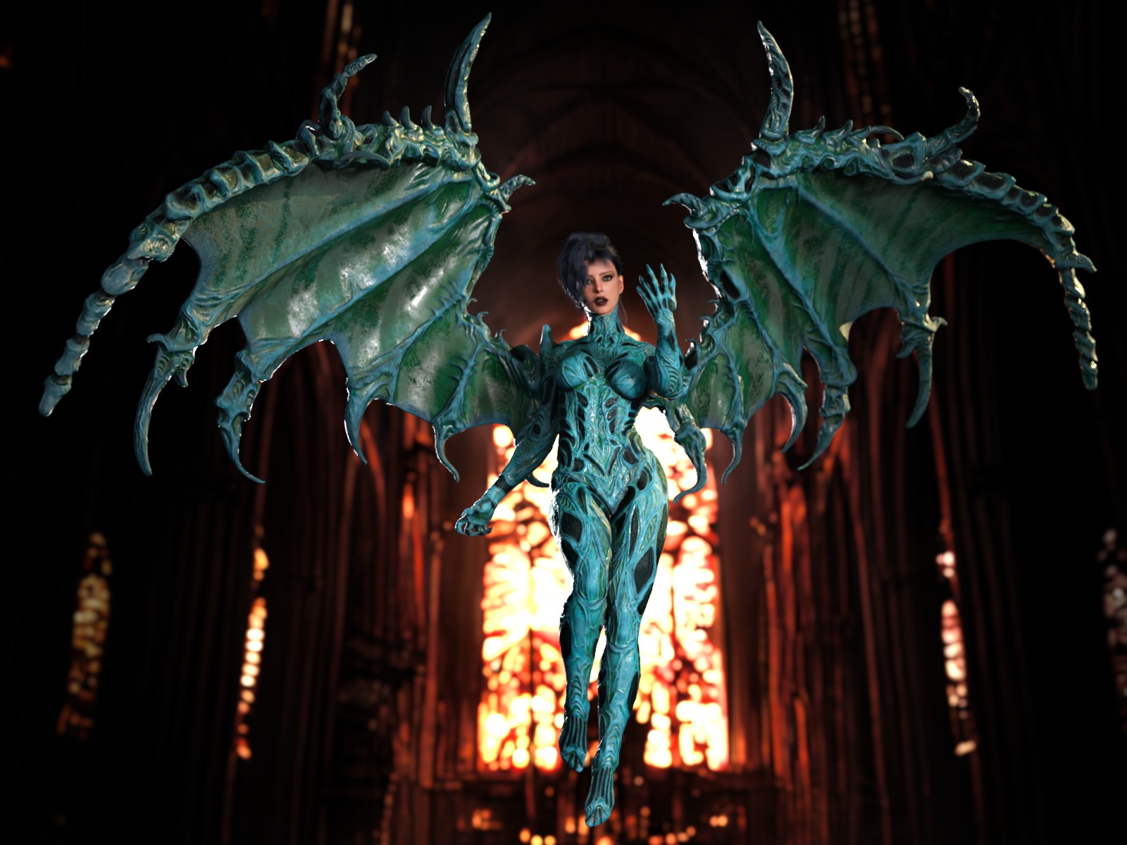 The Xeno-Wings: Bio-Athematic Wings for Genesis 9 by N/A