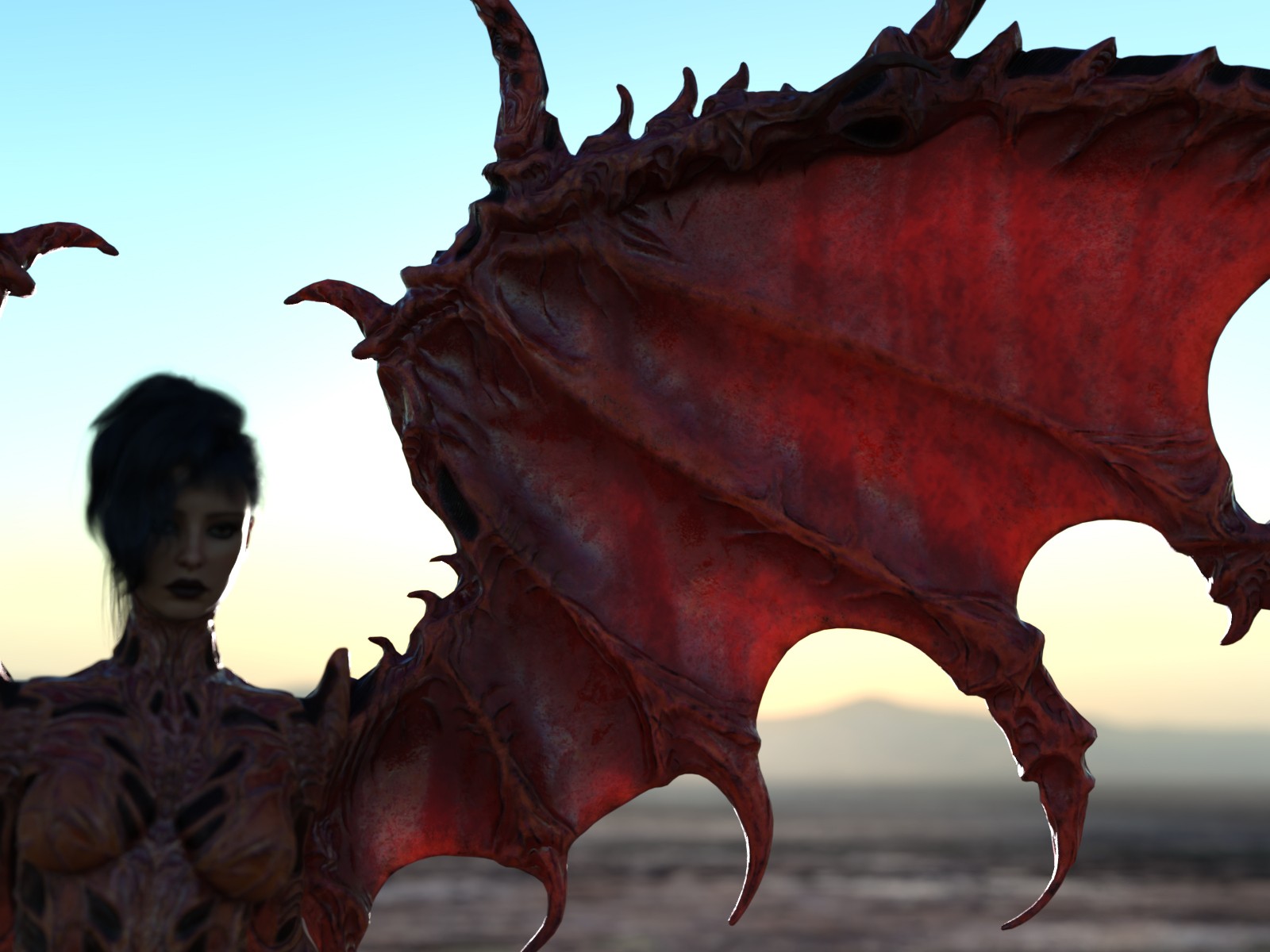 The Xeno-Wings: Bio-Athematic Wings for Genesis 9 by N/A