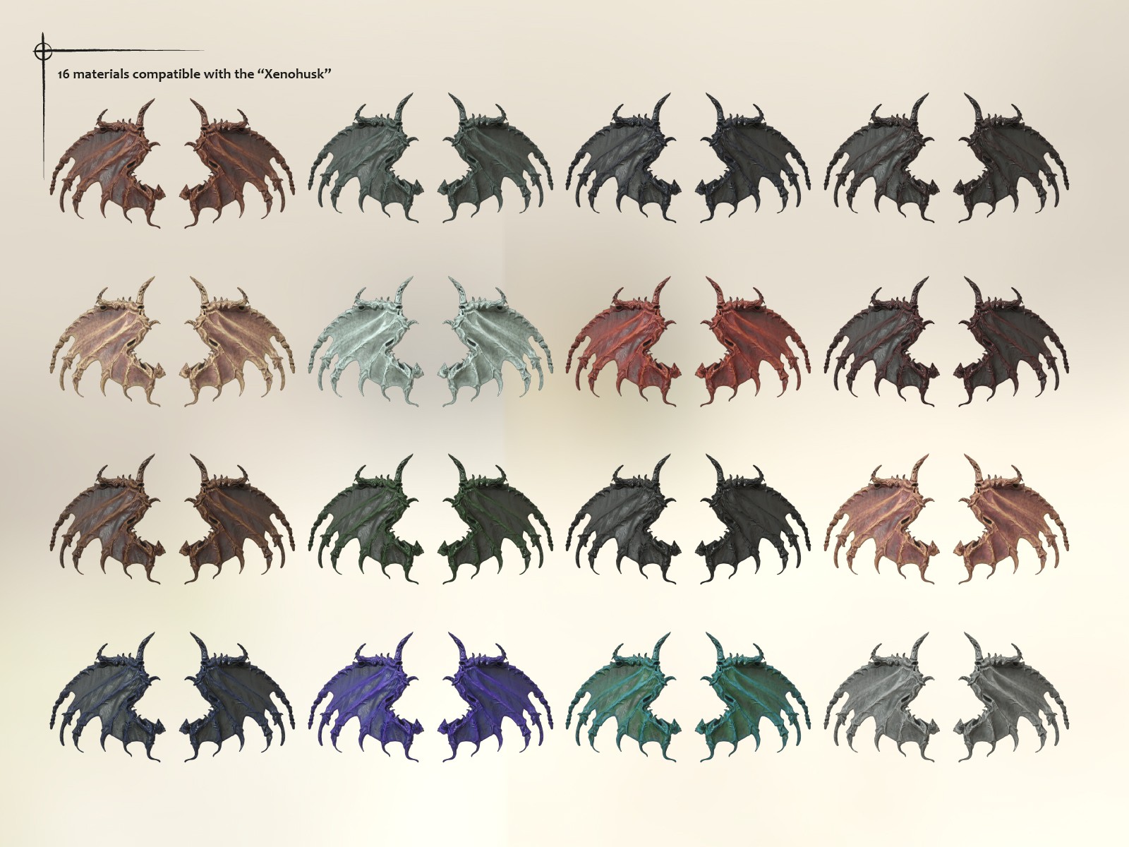 The Xeno-Wings: Bio-Athematic Wings for Genesis 9 by N/A