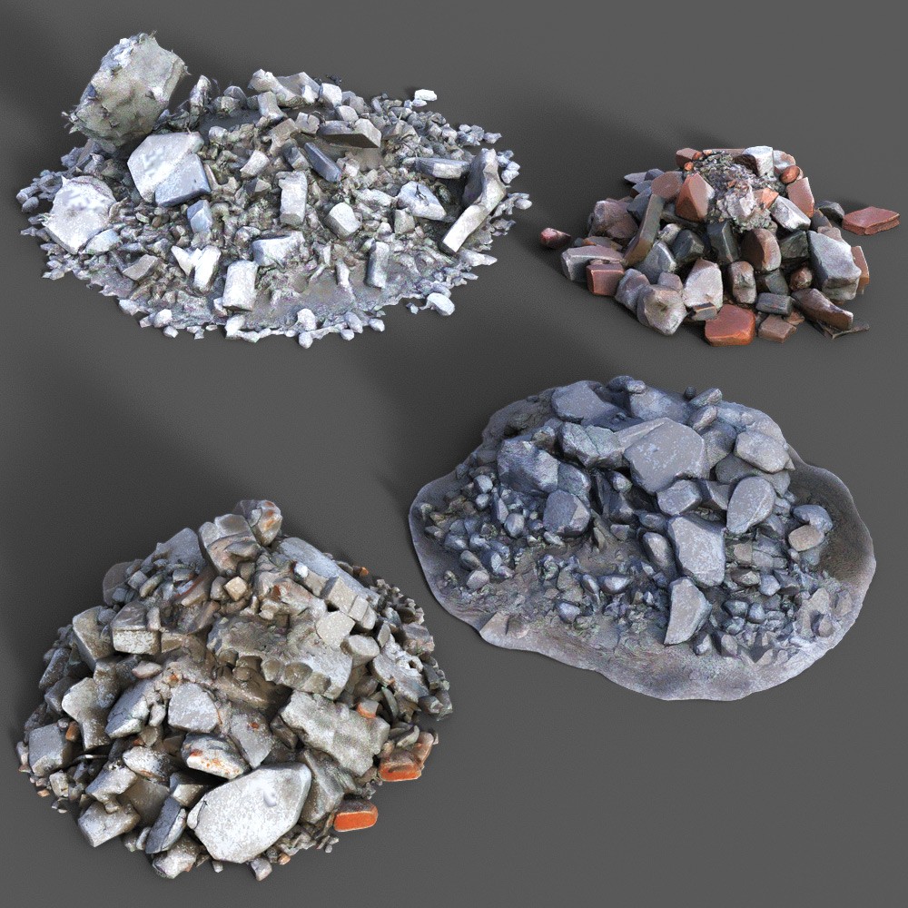 Pile Of Rubble Collection for Daz Studio by N/A