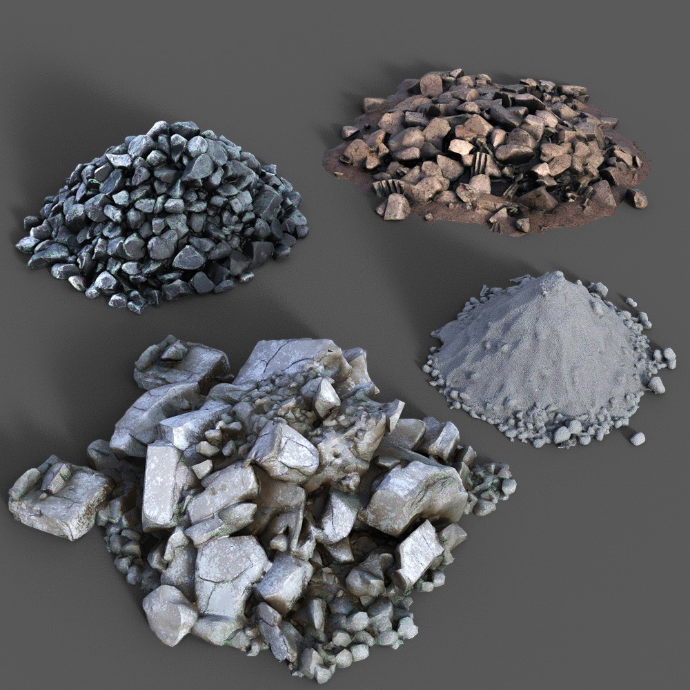 Pile Of Rubble Collection for Daz Studio by N/A