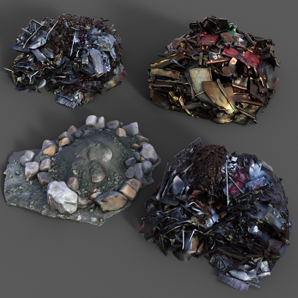 Pile Of Rubble Collection for Daz Studio by N/A