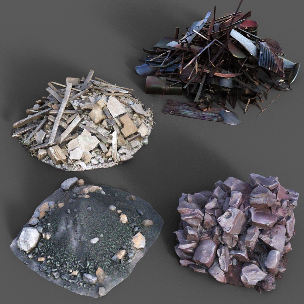 Pile Of Rubble Collection for Daz Studio by N/A