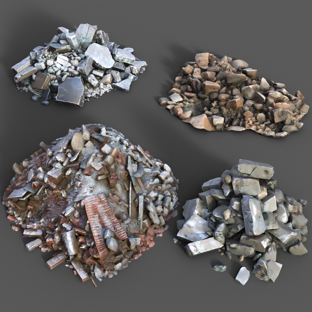 Pile Of Rubble Collection for Daz Studio by N/A