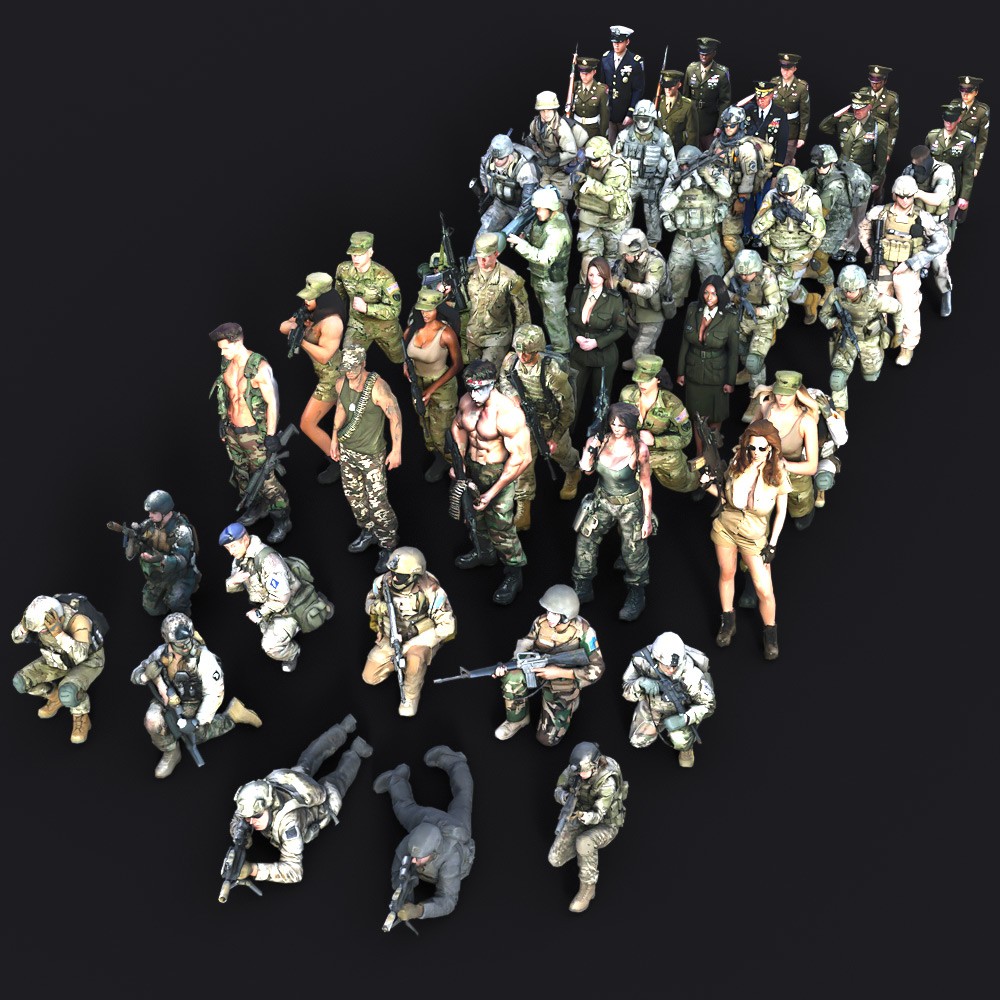 LOWREZ Military for Daz Studio by N/A