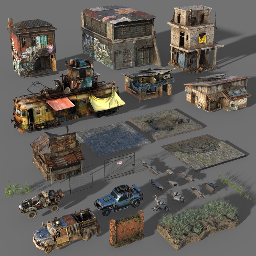 Post Apocalyptic Kit for Daz Studio by N/A