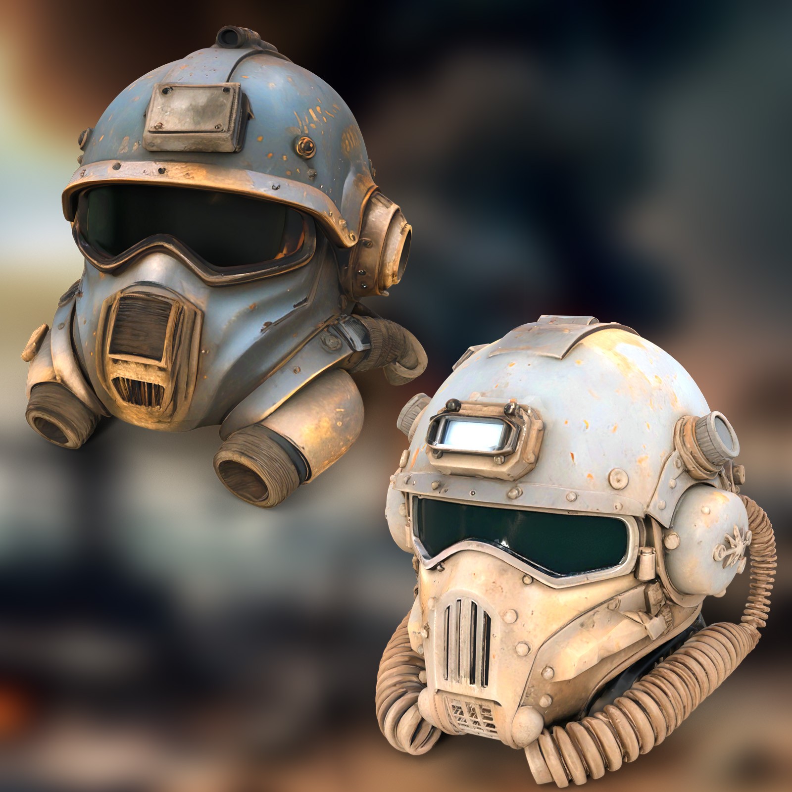 Post Apocalyptic Helmets 3 by N/A