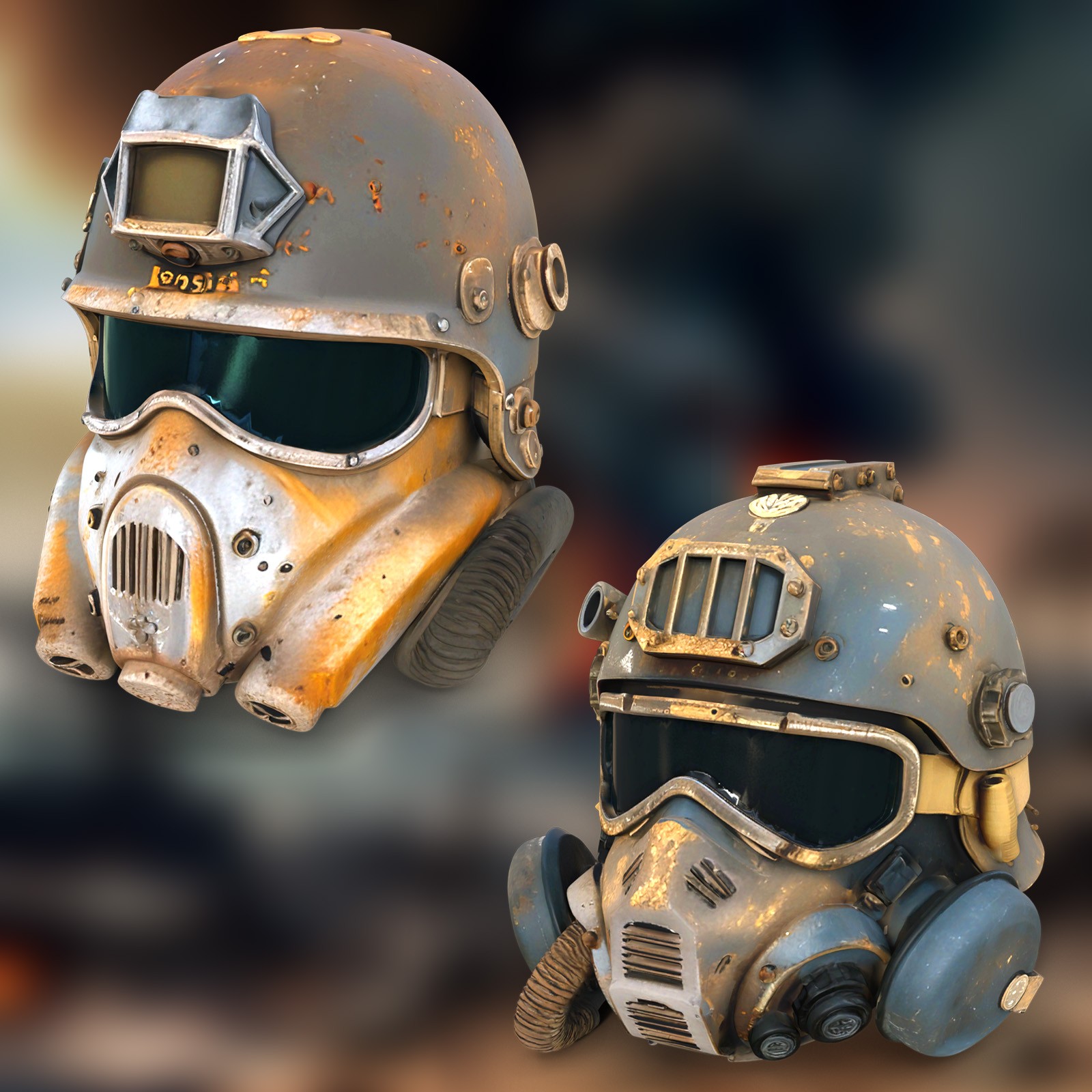 Post Apocalyptic Helmets 3 by N/A